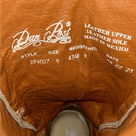 Dan Post Hallie Black Leather women’s Western Boots size 9 - Picture 5 of 10